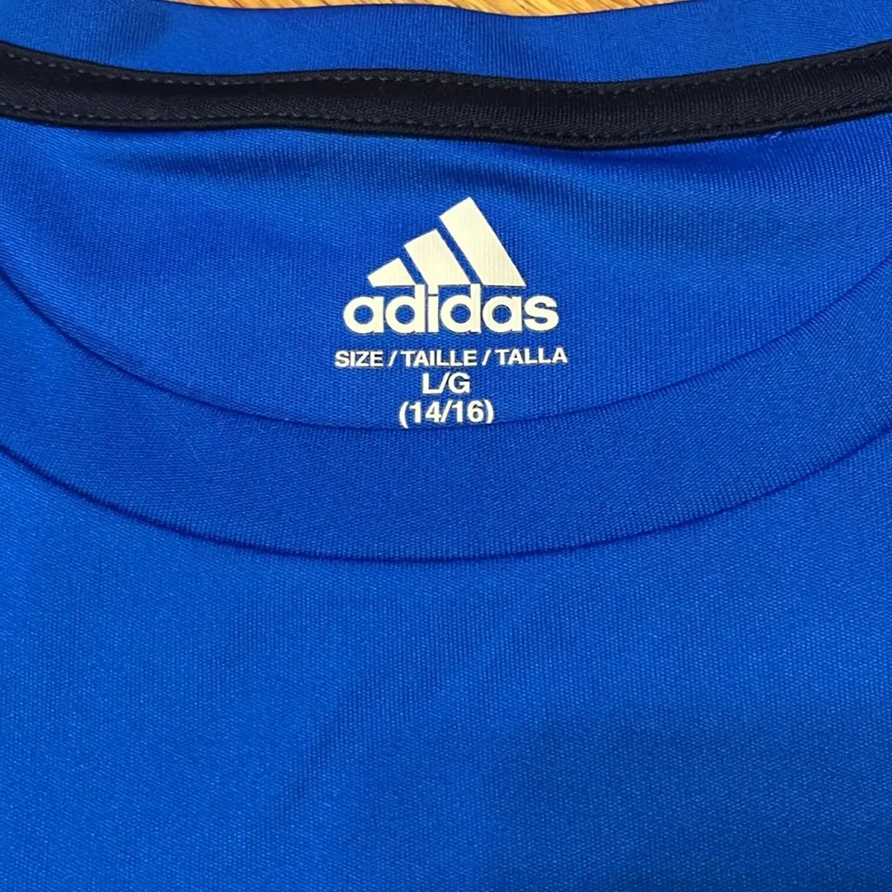 Adidas Sport Shirt with Raised Logo Graphic